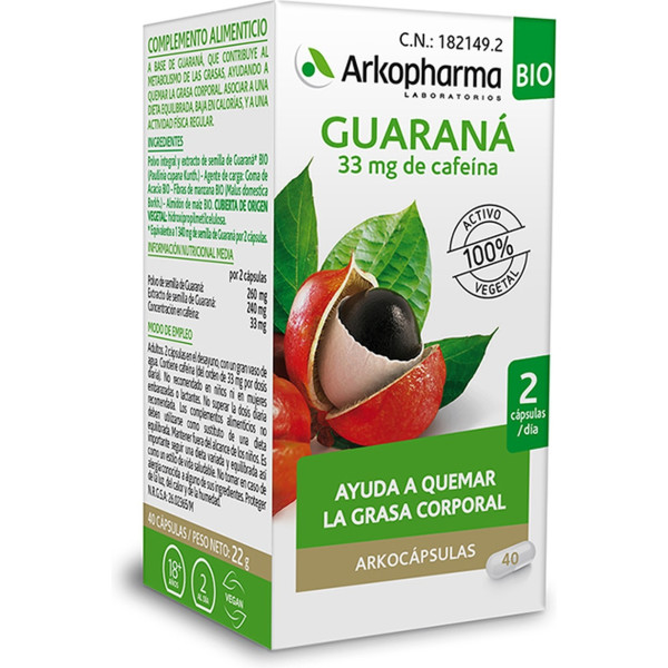 Arkopharma Arkocaps Guaraná Bio 40 Caps