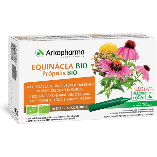 Arkopharma Arkofluido Inmunidad Equinácea + Própolis 10 Ampollas