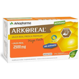 Arkopharma Arkoreal Jalea Real 2500 Mg Bio Sin Azúcar 20 Unidades