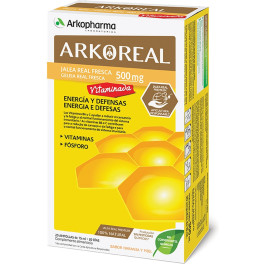 Arkopharma Arkoreal Jalea Real Vitaminada 500mg Sabor Naranja Y Miel 20 Ampollas De 15ml (naranja - Miel)