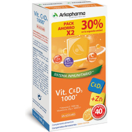 Arkopharma Duplo Vitamina C&d3 1000 Mg + Zinc 40 Comp