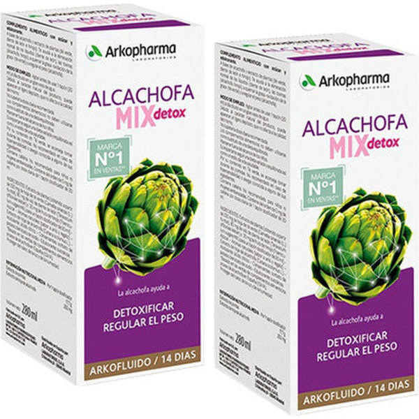 Arkopharma Pack 2 Arkofluido Alcachofa Mix Detox Bio 2 Unidades De 280ml