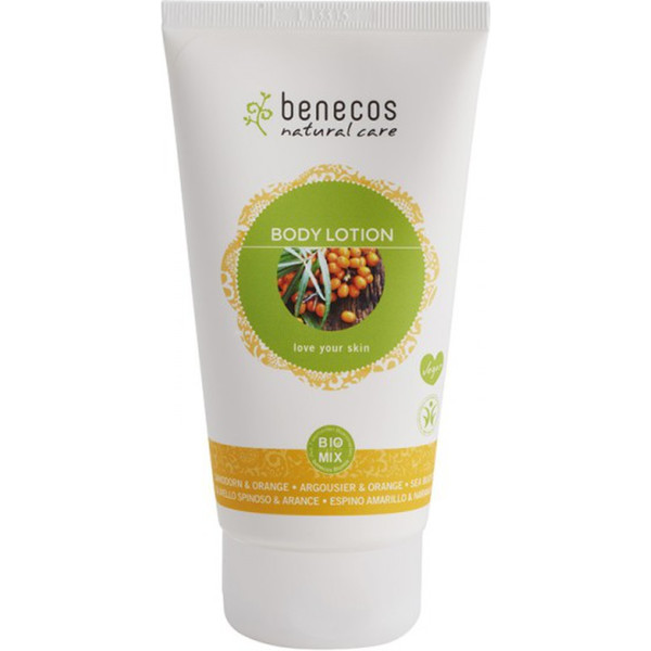 Benecos Loción Corporal De Espino Amarilo Y Naranja 150 Ml De Crema