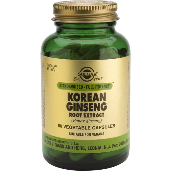Solgar Spf Ginseng Coreano-raiz 60 Vcaps
