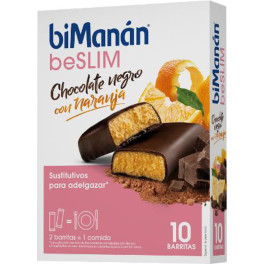 Bimanan Barrita Sustitutiva De Chocolate Y Naranja 8 Unidades