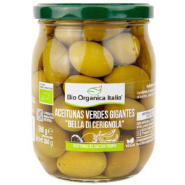 Bio Organica Itália Azeitonas Verdes Gigantes Bella Di Cerignola 550 G