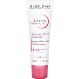Bioderma Sensibio Defensive Rich - Crème Hydratante Et Apaisante (Peau Sensible) 40 Ml