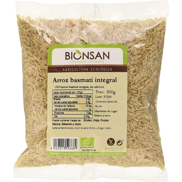 Bionsan Arroz Basmati Integral Bio 500 G