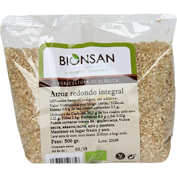 Bionsan Arroz Integral Redondo Bio 500 G