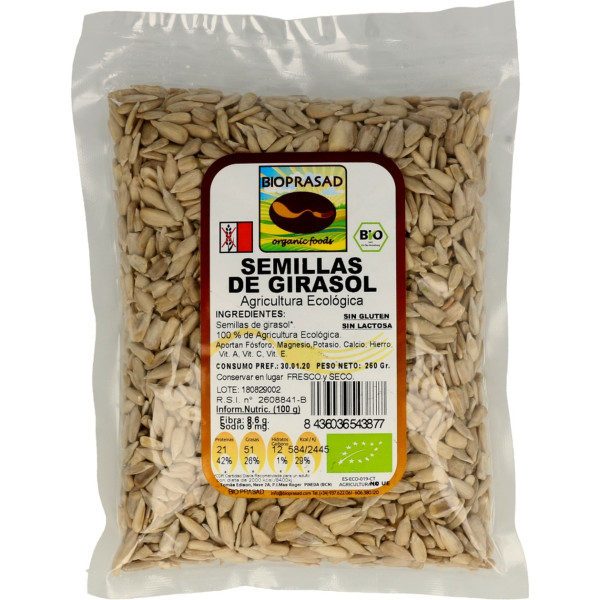 Bioprasad Semillas De Girasol 250 G