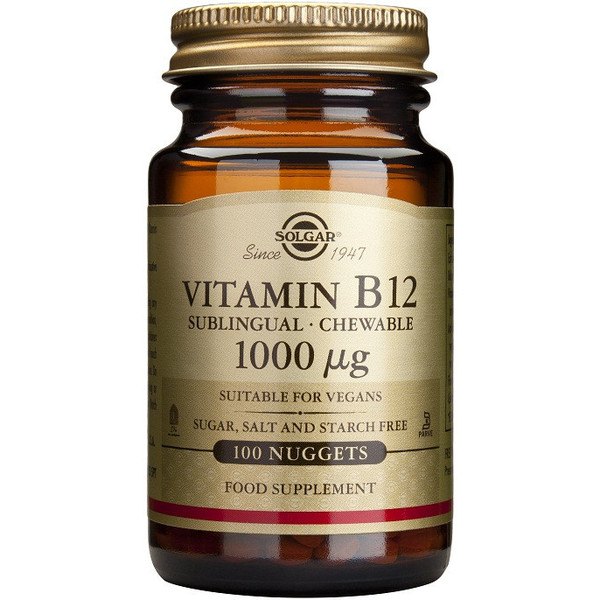 Solgar Vitamina B12 1000 Mcg 100 Comp - Cianocobalamina