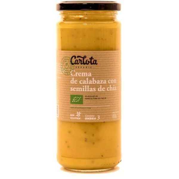 Carlota Organic Crema De Calabaza Con Semillas De Chía 450 G