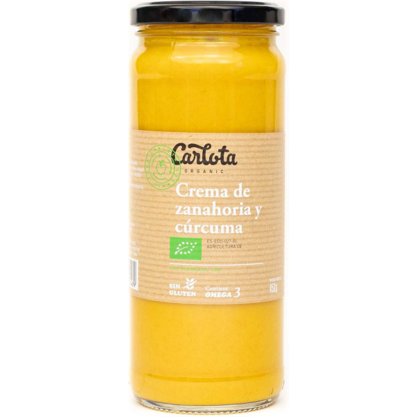 Carlota Organic Crema De Zanahoria Y Cúrcuma 450 G De Crema