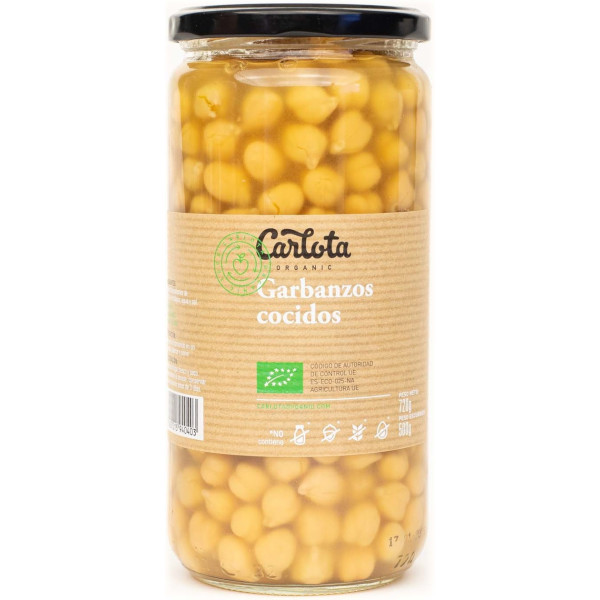 Carlota Organic Garbanzos Cocidos 720 G
