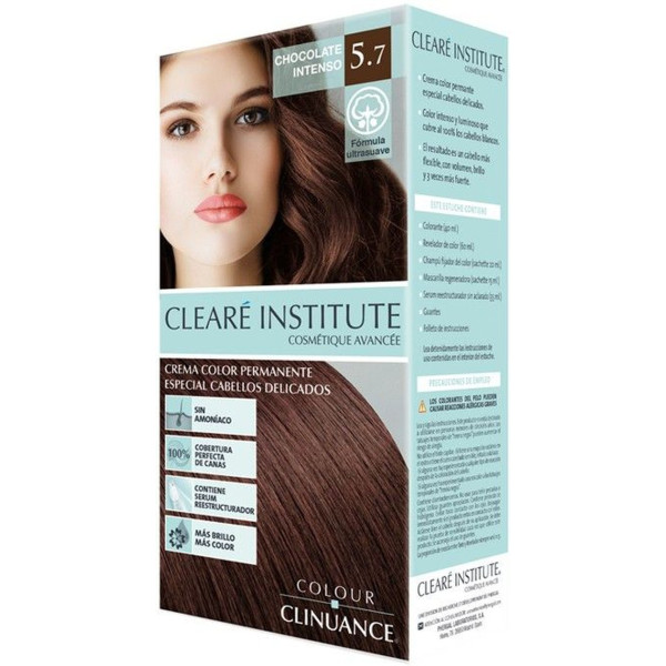 Cleare Institute Tinte Colour Clinuance 5.7 Chocolate Intenso Cabello Delicado 1 Unidad