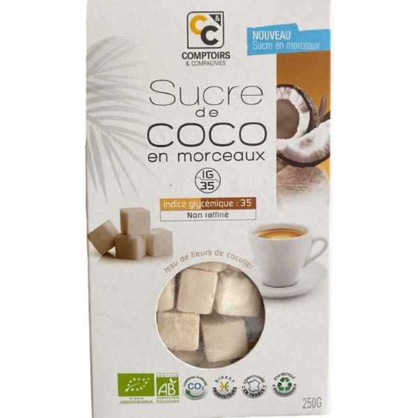 Comptoirs & Compagnies Trozos De Azúcar De Coco Orgánico 250 G