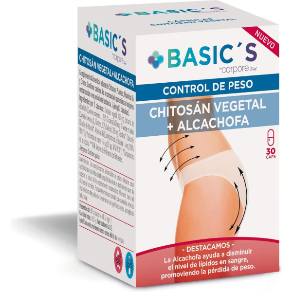 Corpore Basics Pflanzliches Chitosan 30 Kapseln mit 600 mg