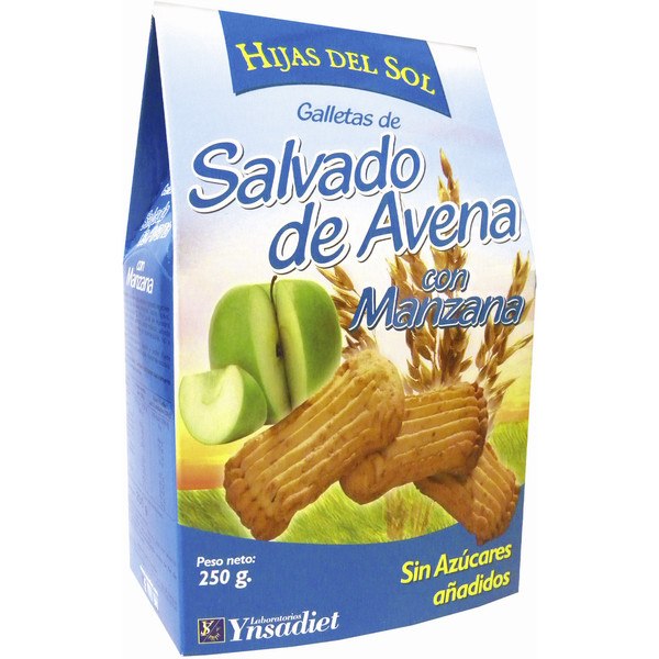 Ynsadiet Galletas Salvado Avena Con Manzana