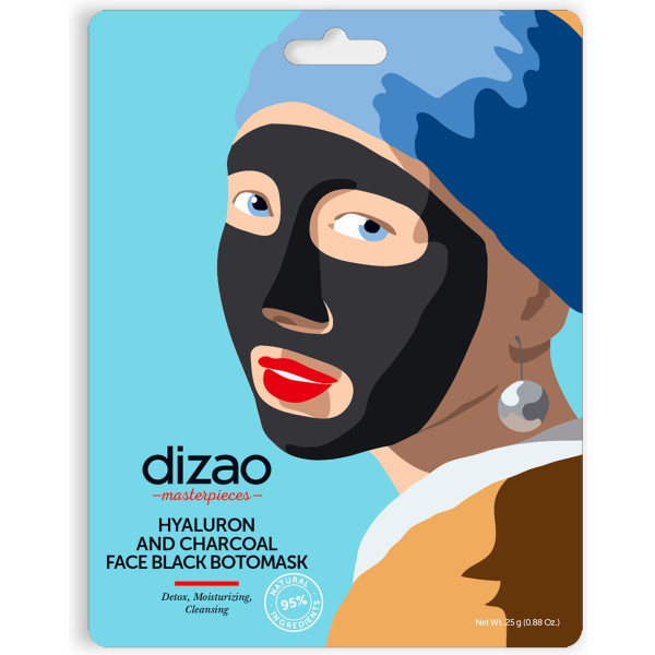 Dizao Zwart Gezichtsmasker Houtskool & Hyaluronzuur 28 G