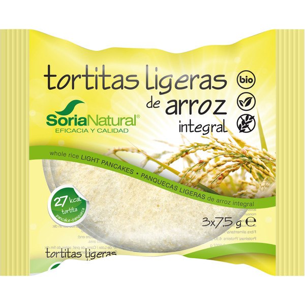 Soria Natural Tortitas Ligeras De Arroz Integral S/gluten Bio