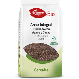El Granero Integral Arroz Integral Hinchado Con Agave Y Cacao Bio 300 G (cacao)