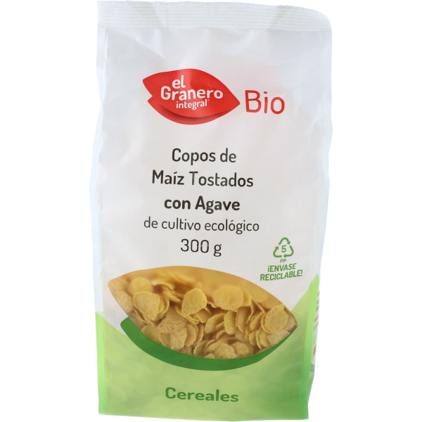 El Granero Corn Flakes Tostati Integrali Con Agave Bio 300 G