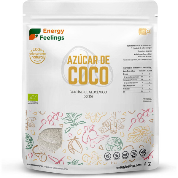 Energy Feelings Azúcar De Coco Eco Xl Pack 500 G De Polvo