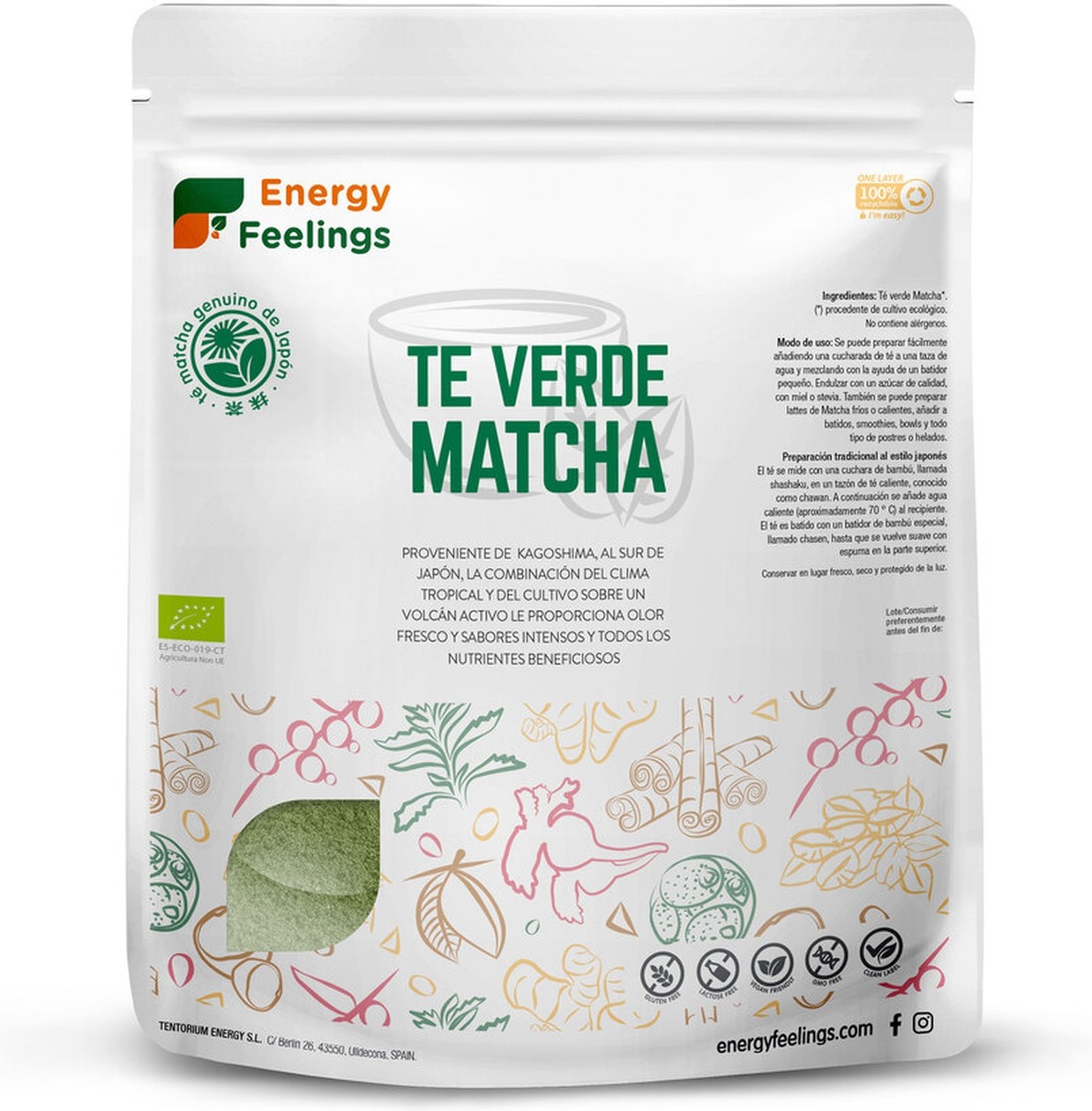 Energy Feelings Té Matcha Eco 1 Kg
