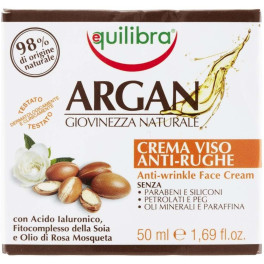 Equilibra Crema Facial Antiarrugas De Argán 50 Ml De Crema