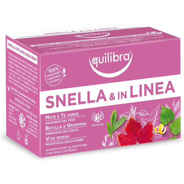 Equilibra Té De Hierbas Delgado Y En Línea 15 Bolsitas Infusoras