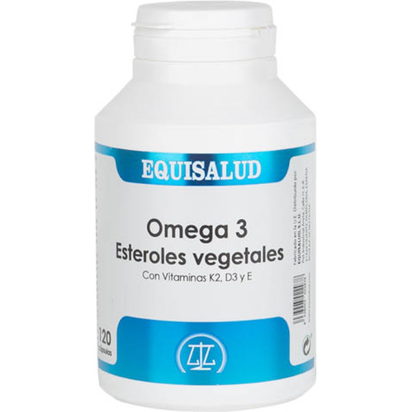 Equisalud Omega 3 Esteróis Vegetais Com Vitaminas C. K2. D3 Y E 120 Cápsulas