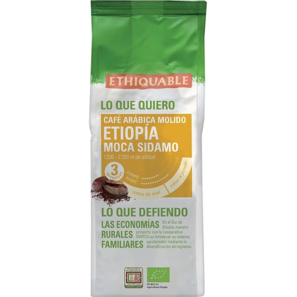 Ethiquable Café Premium Etiopía Moka Molido Bio 250 G