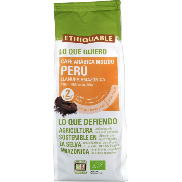 Ethiquable Café Premium Perú Oro Verde Molido Bio 250 G