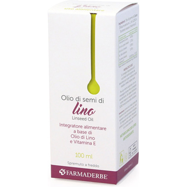 Farmaderbe Olio Alimentare Semi Lino100ml 100 Ml De Aceite