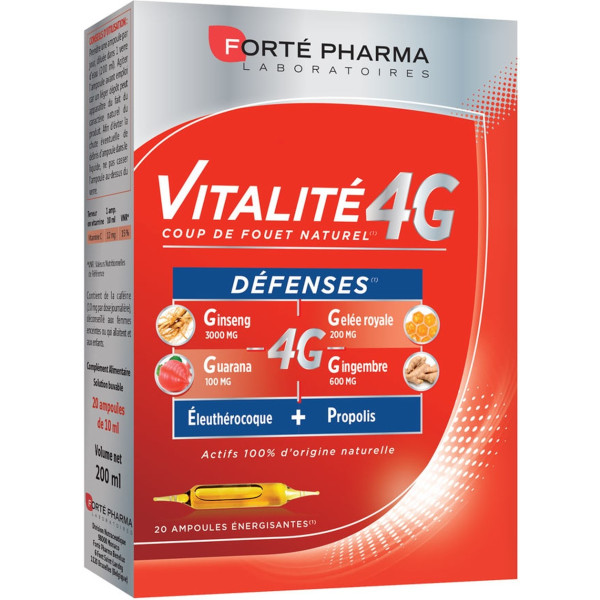 Forté Pharma Defensas Vitality 4g 20 Ampollas