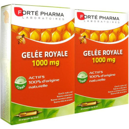 Forté Pharma Lote De 2 Royal Jelly 1000 Mg 40 Ampollas