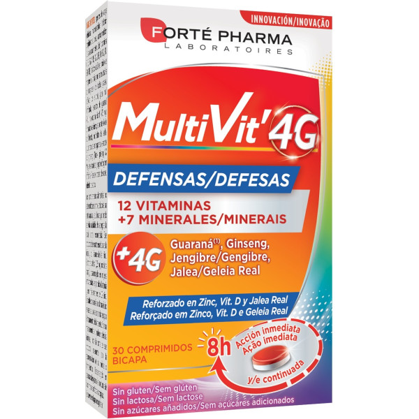 Forté Pharma Multivit 4g Abwehrkräfte 30 Comp