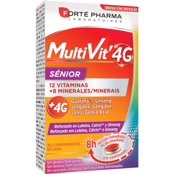 Forté Pharma Multivit 4g Sénior 30 Comprimés