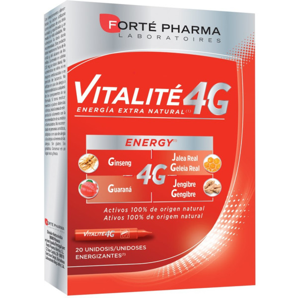 Forté Pharma Vitalité 4g Energy 20 Viales