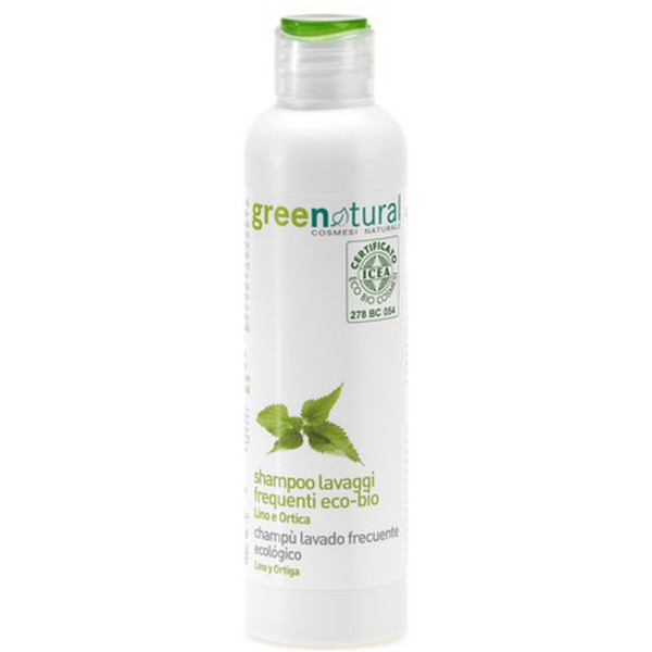 Greenatural gel doccia e shampoo delicato 2 in 1 - lino e riso 250 ml