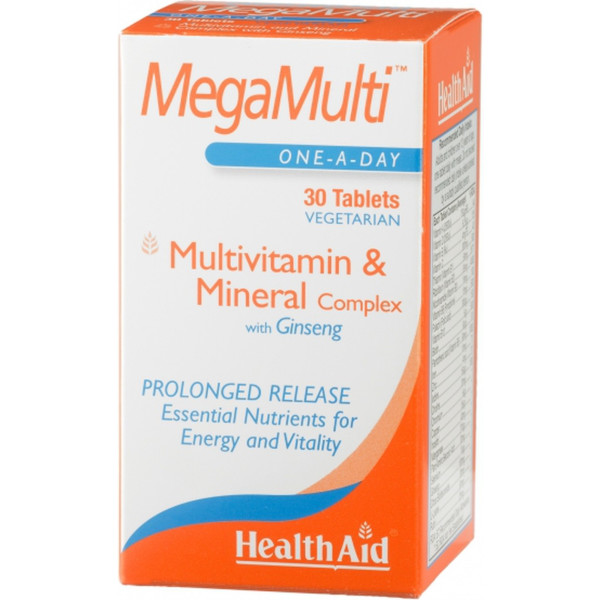 Health Aid Megamulti With Ginseng 30 Comp