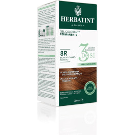 Herbatint Tinte Para El Cabello En Gel De Color Permanente 3 Dosis 8r Rubio Claro Cobre 300 Ml