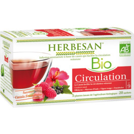 Herbesan Infusión Circulación Bio 20 Bolsitas Infusoras (grosella - Frambuesa)