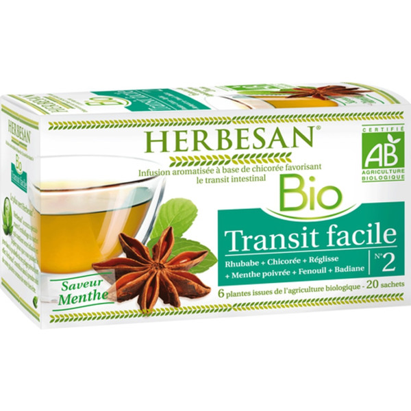 Herbesan Infusión Tránsito Bio 20 Bolsitas Infusoras (menta)
