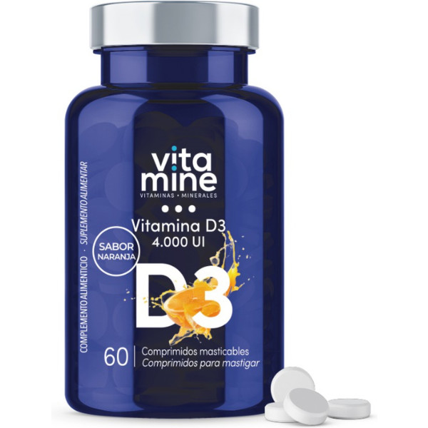 Herbora Vitamina D3 4000 Ui 60 Comp (naranja)