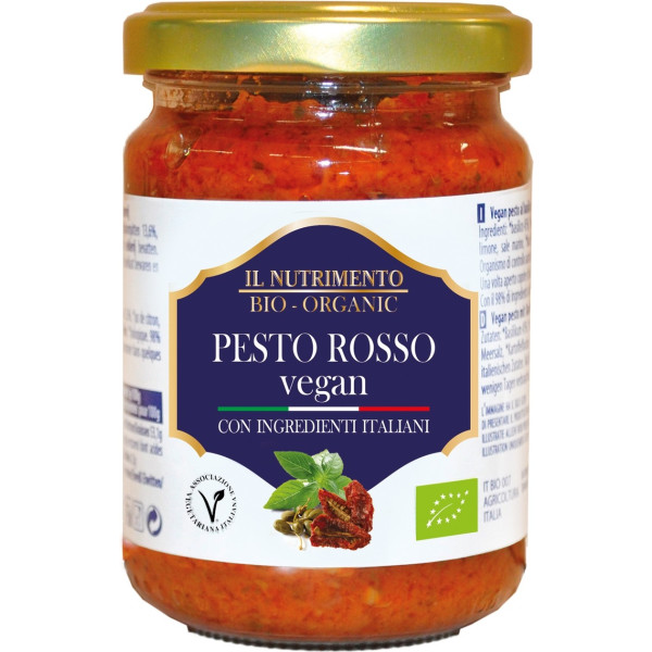 Il Nutrimento Pesto Rojo - Con Tomates Secos - Sin Gluten 130 G