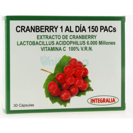Integralia Cranberry Una Al Día 150 Pacs 30 Caps