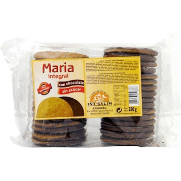 Intsalim Galletas Maria Integral Con Chocolate 280 G