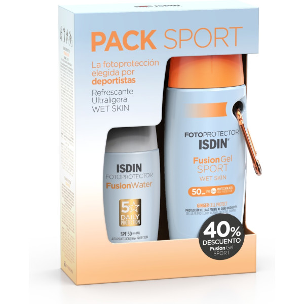 Isdin Pack Sport Fusion Gel + Fusion Water 2 Unità