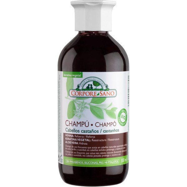 Corpore Sano Shampoo Henna Cab Marrom 300 ml Bio